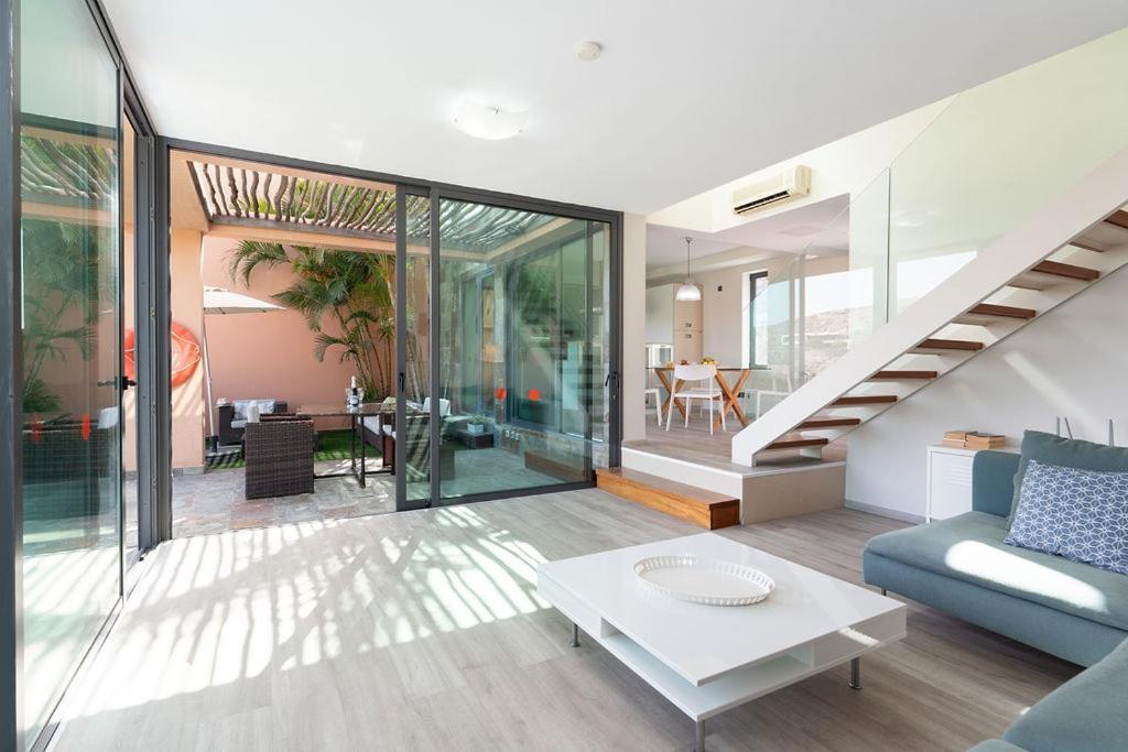 Villa Mit Pool Los Lagos 16 Salobre  Bagian luar foto