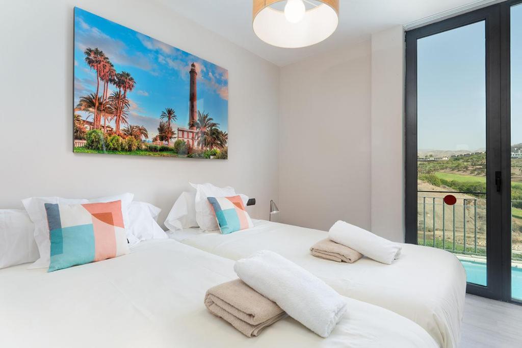 Villa Mit Pool Los Lagos 16 Salobre  Bagian luar foto